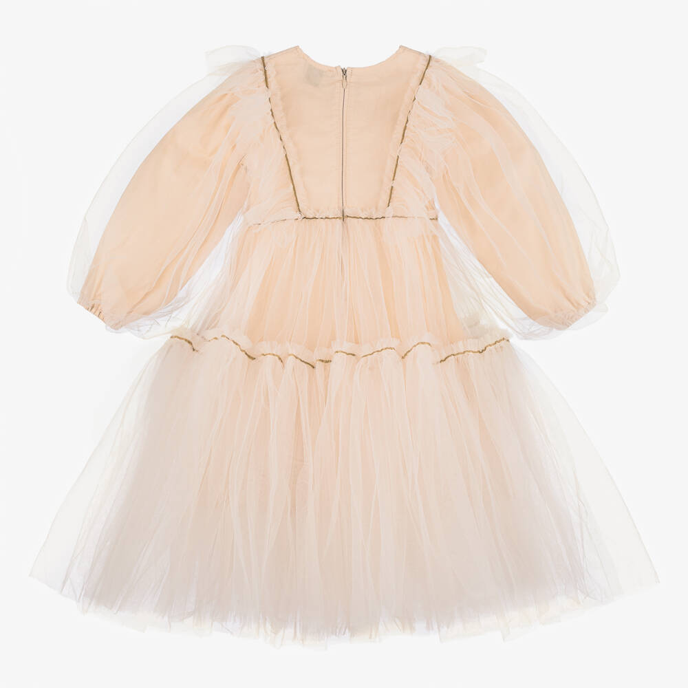 RaspberryPlum-Girls Pale Pink Tulle Gown | Childrensalon Outlet