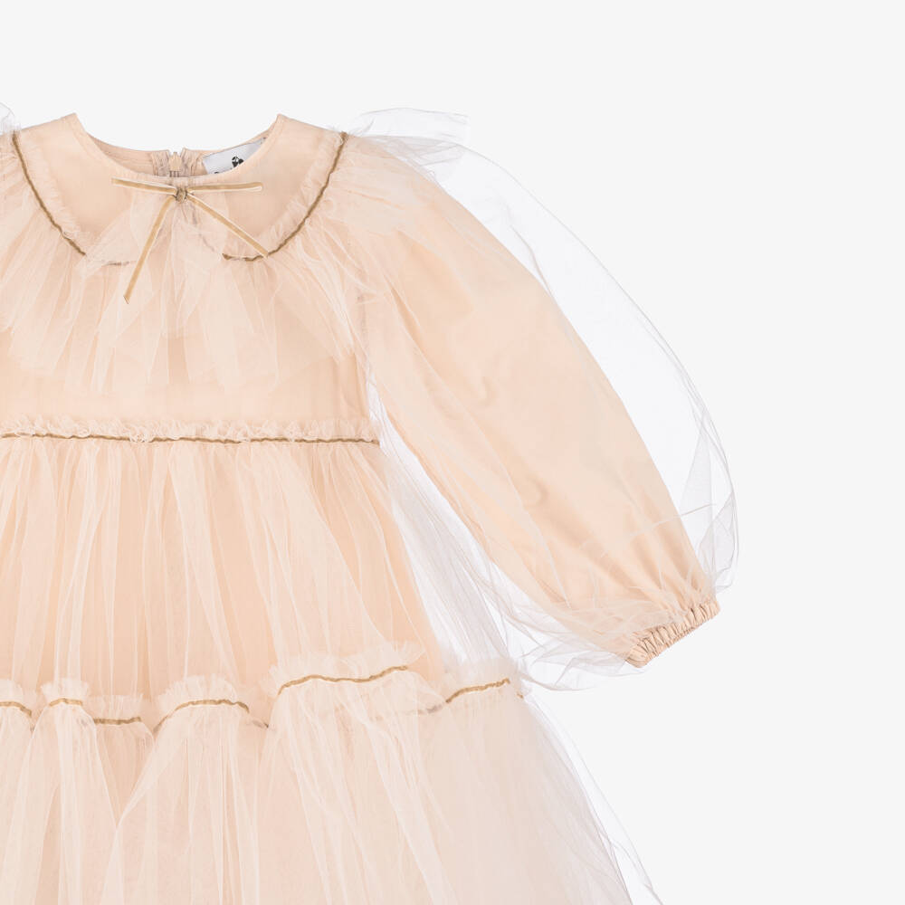 RaspberryPlum-Girls Pale Pink Tulle Gown | Childrensalon Outlet