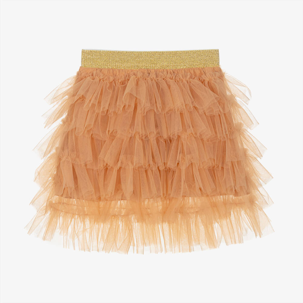 راسبيري بلام -تنورة تول لون برتقالي | Childrensalon Outlet