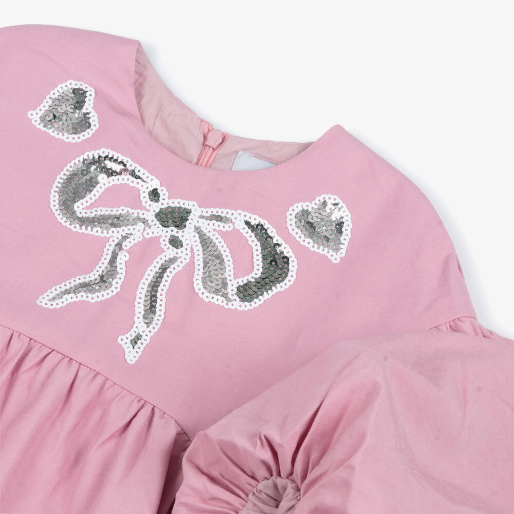 RaspberryPlum-فستان بحواف منفوشة لون زهري | Childrensalon Outlet