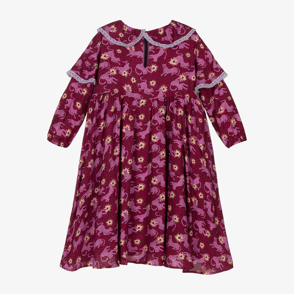 RaspberryPlum-Girls Purple Cheetah Dress  | Childrensalon Outlet