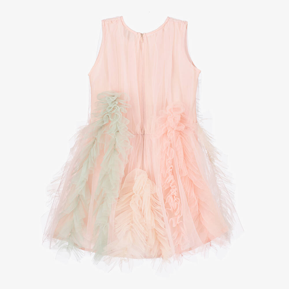 RaspberryPlum-Girls Radiant Pink Ruffle Frock | Childrensalon Outlet