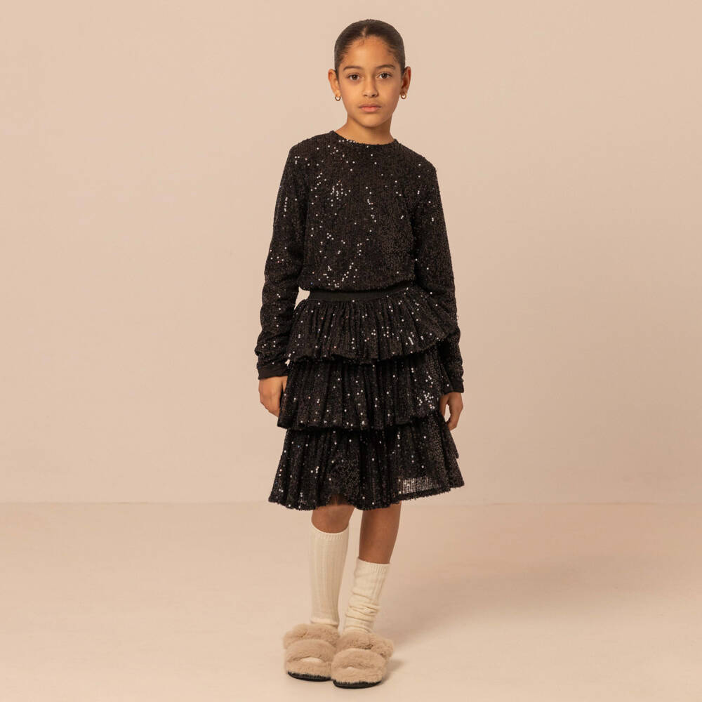 RaspberryPlum-Girls Sparkle Tiered Skirt | Childrensalon Outlet
