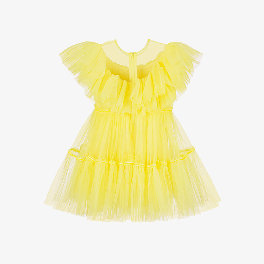 RaspberryPlum-Солнечное платье с оборками из тюля для девочек | Childrensalon Outlet