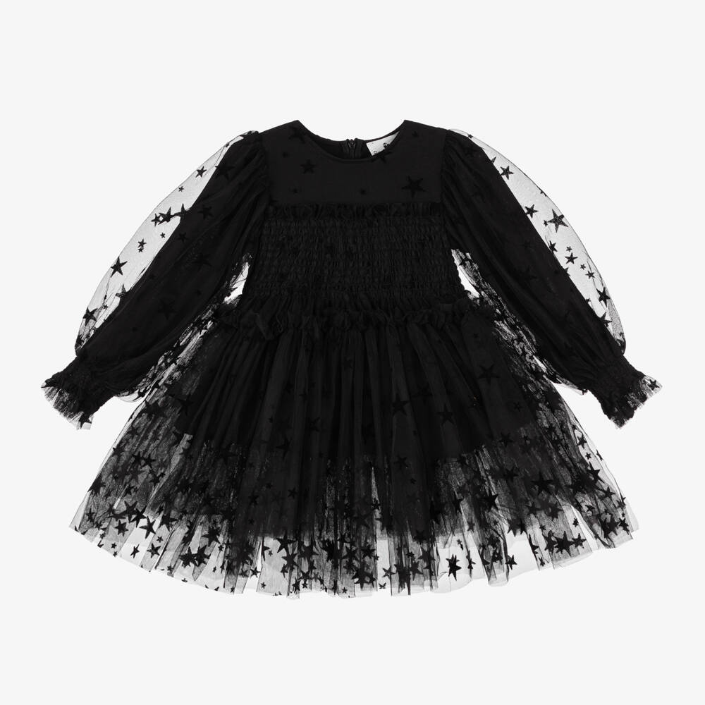 RaspberryPlum-فستان تول لون أسود | Childrensalon Outlet
