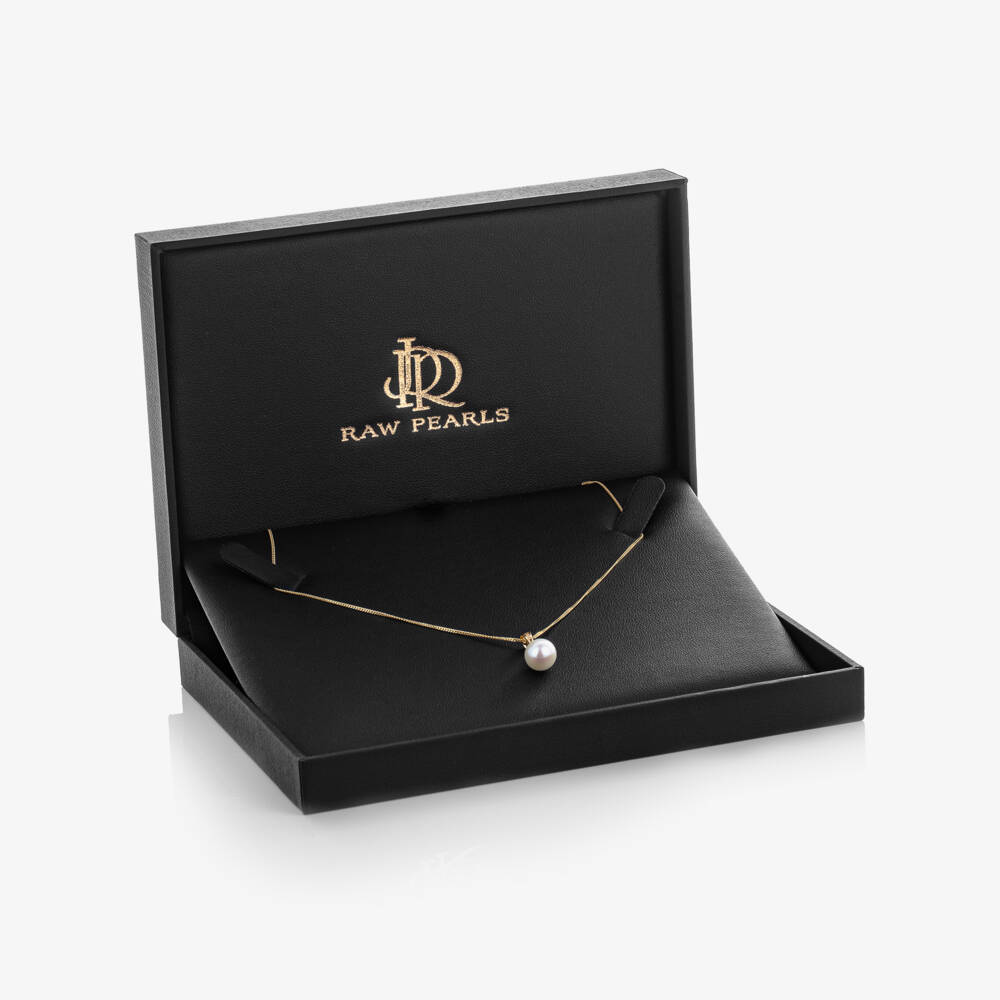 Raw Pearls-Girls 9ct Gold & Pearl Necklace | Childrensalon Outlet