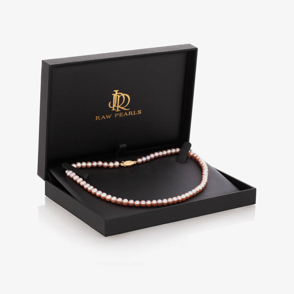 Raw Pearls-Pink Pearl Necklace (36cm) | Childrensalon Outlet