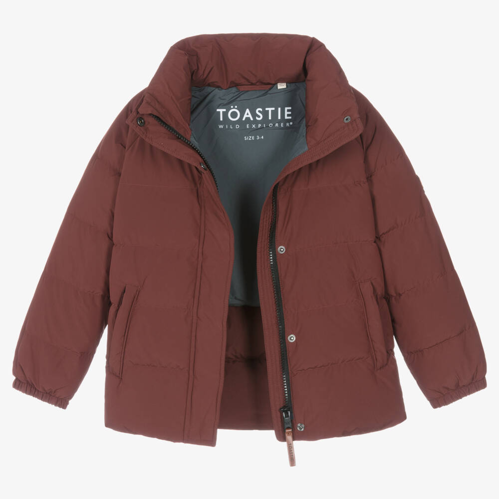 Töastie-Red Down Padded Puffer Coat | Childrensalon Outlet