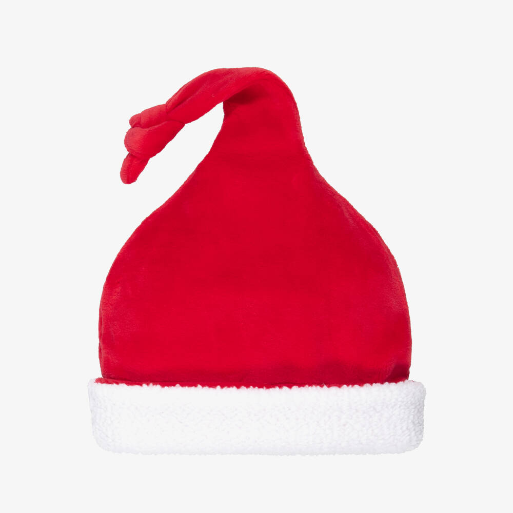 Kissy Kissy-Red Velour Christmas Baby Hat | Childrensalon Outlet