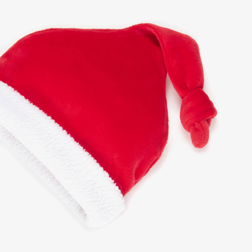 Kissy Kissy-Red Velour Christmas Baby Hat | Childrensalon Outlet