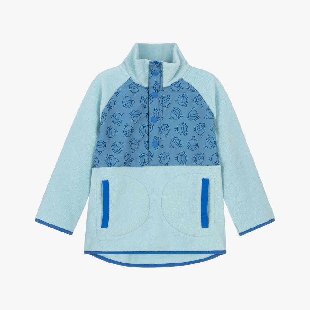 Roarsome-Blue Reef The Shark Fleece Top | Childrensalon Outlet