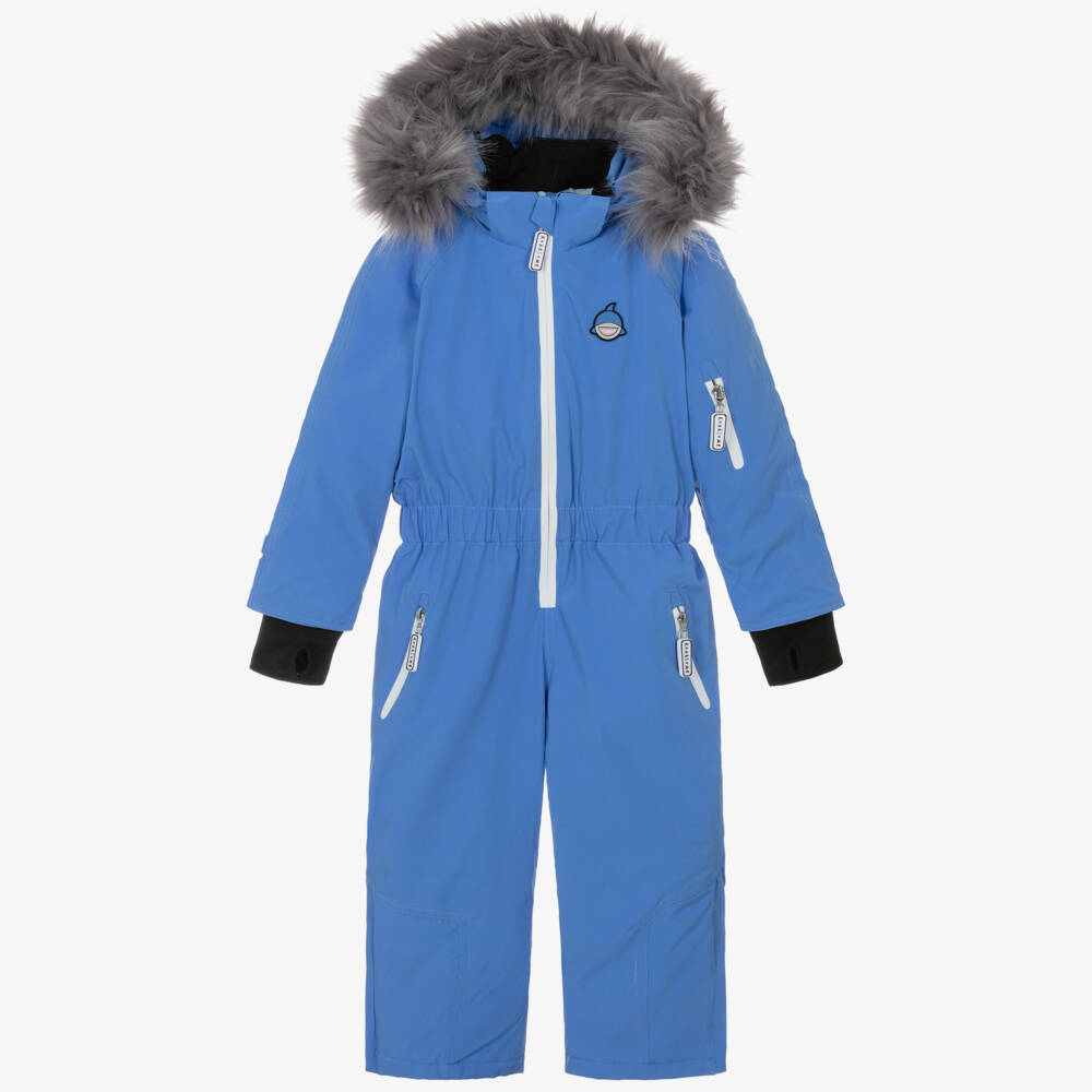 Roarsome-Blue Reef The Shark Snowsuit | Childrensalon Outlet