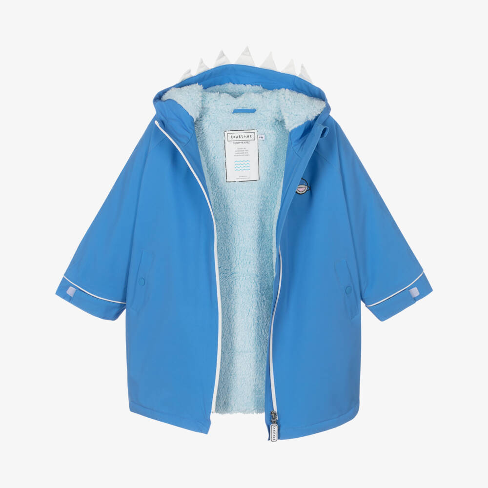 Roarsome-Boys Blue Reef The Shark Changing Robe | Childrensalon Outlet
