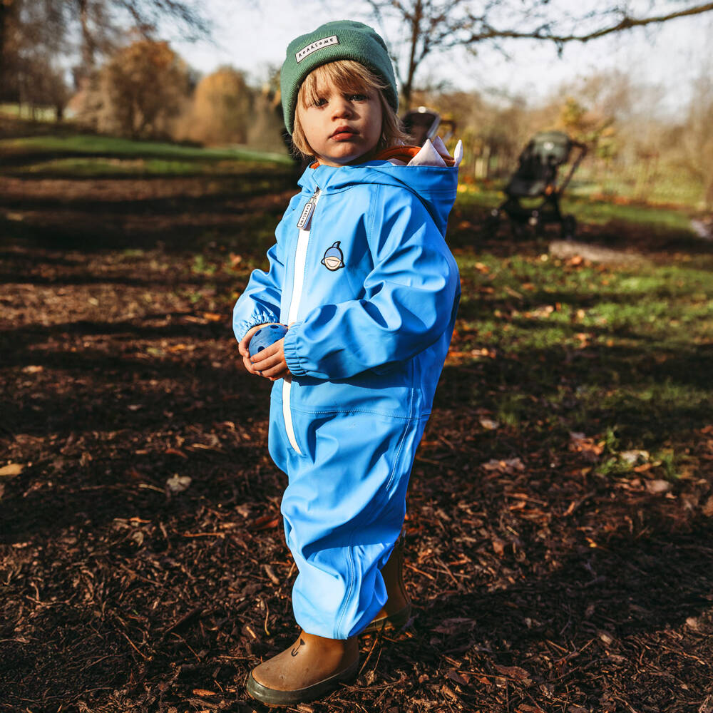 Roarsome-Boys Blue Shark Adventure Rainsuit | Childrensalon Outlet