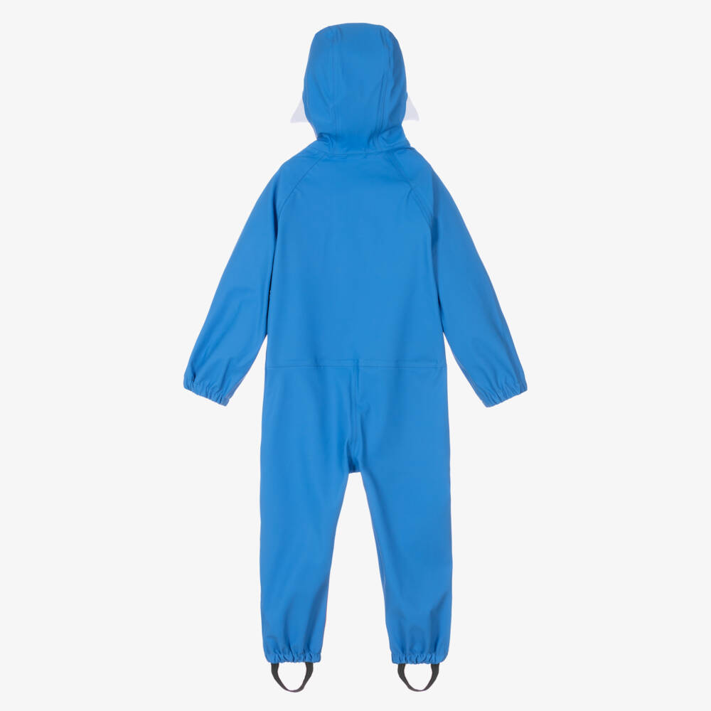 Roarsome-Boys Blue Shark Adventure Rainsuit | Childrensalon Outlet