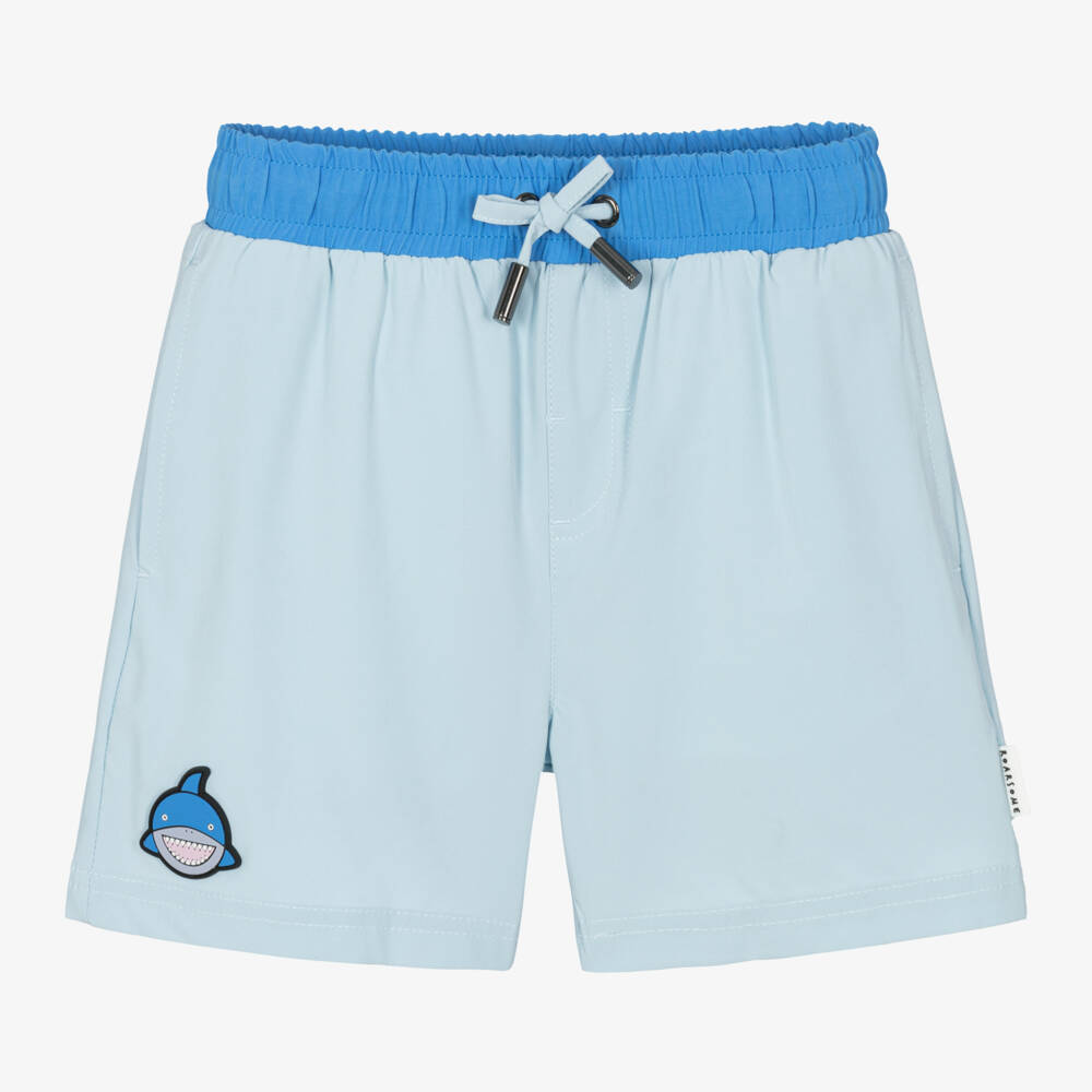 Roarsome-Boys Blue Shark Swim Shorts | Childrensalon Outlet