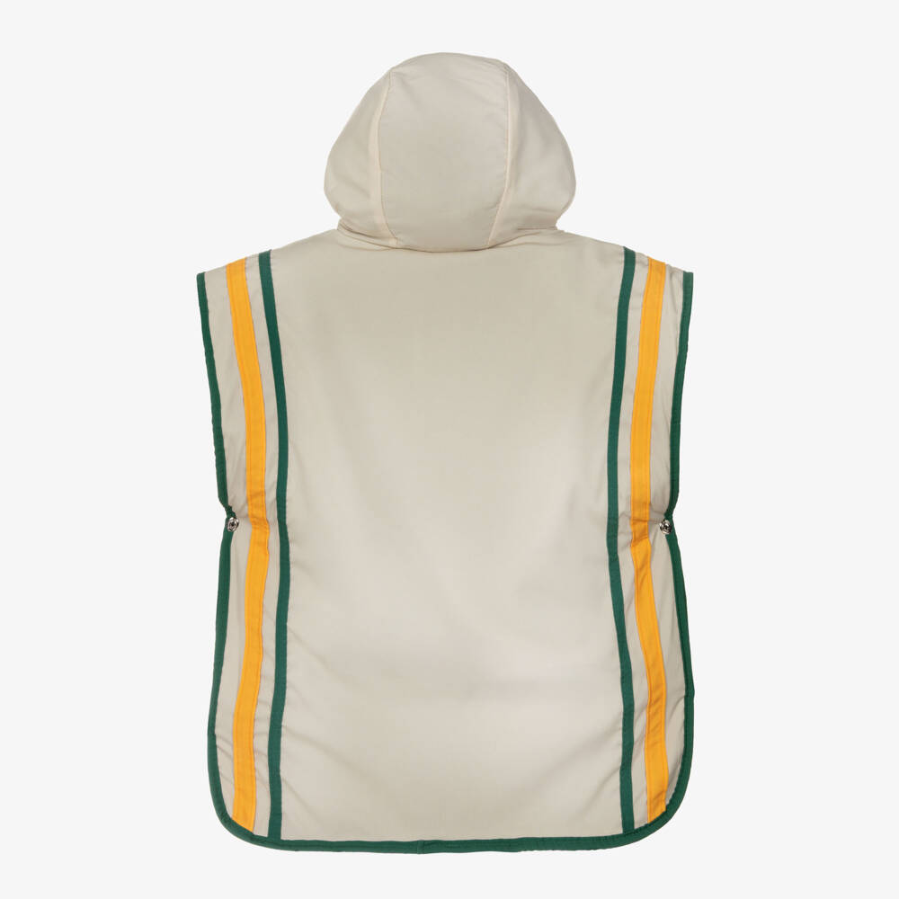 Roarsome-Boys Ivory Hooded Poncho Towel | Childrensalon Outlet