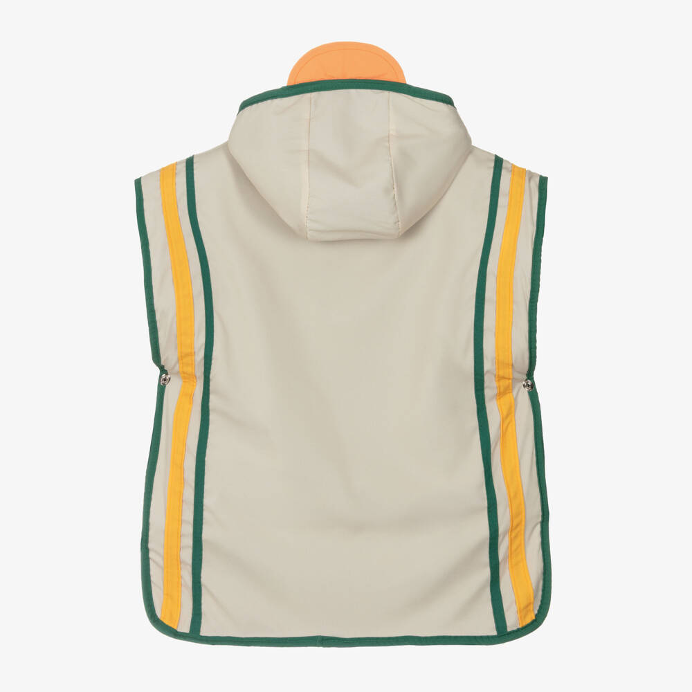 Roarsome-Boys Ivory Hooded Poncho Towel | Childrensalon Outlet