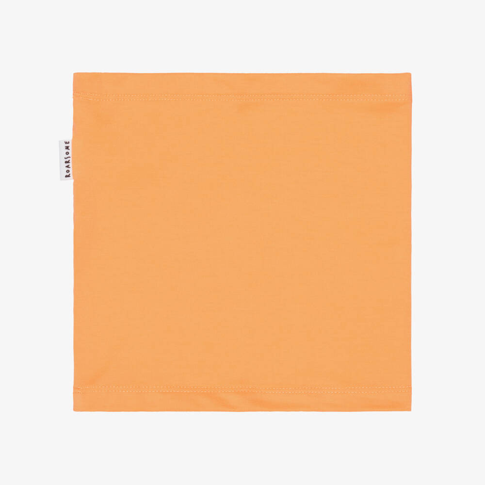 Roarsome-Bright Orange Bamboo Viscose Snood | Childrensalon Outlet