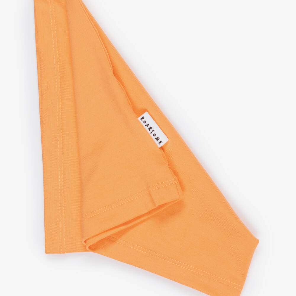 Roarsome-Bright Orange Bamboo Viscose Snood | Childrensalon Outlet