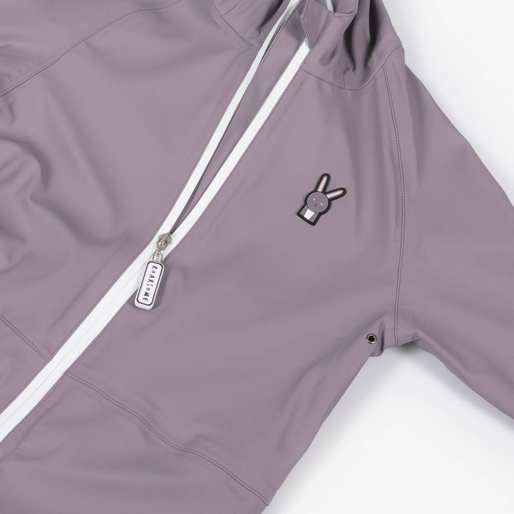 Roarsome-Girls Lavender Bunny Rain Jumpsuit | Childrensalon Outlet
