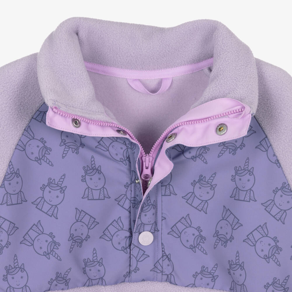 Roarsome-Girls Lilac Sparkle The Unicorn Fleece Top | Childrensalon Outlet