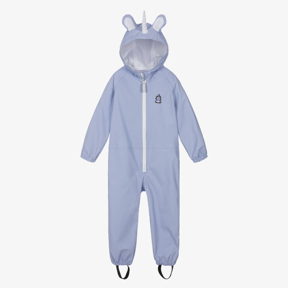 Roarsome-Girls Lilac Unicorn Waterproof Rainsuit | Childrensalon Outlet