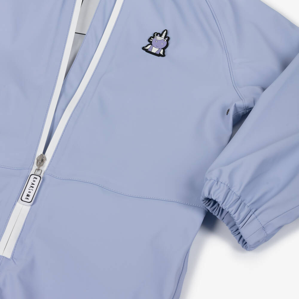 Roarsome-Girls Lilac Unicorn Waterproof Rainsuit | Childrensalon Outlet