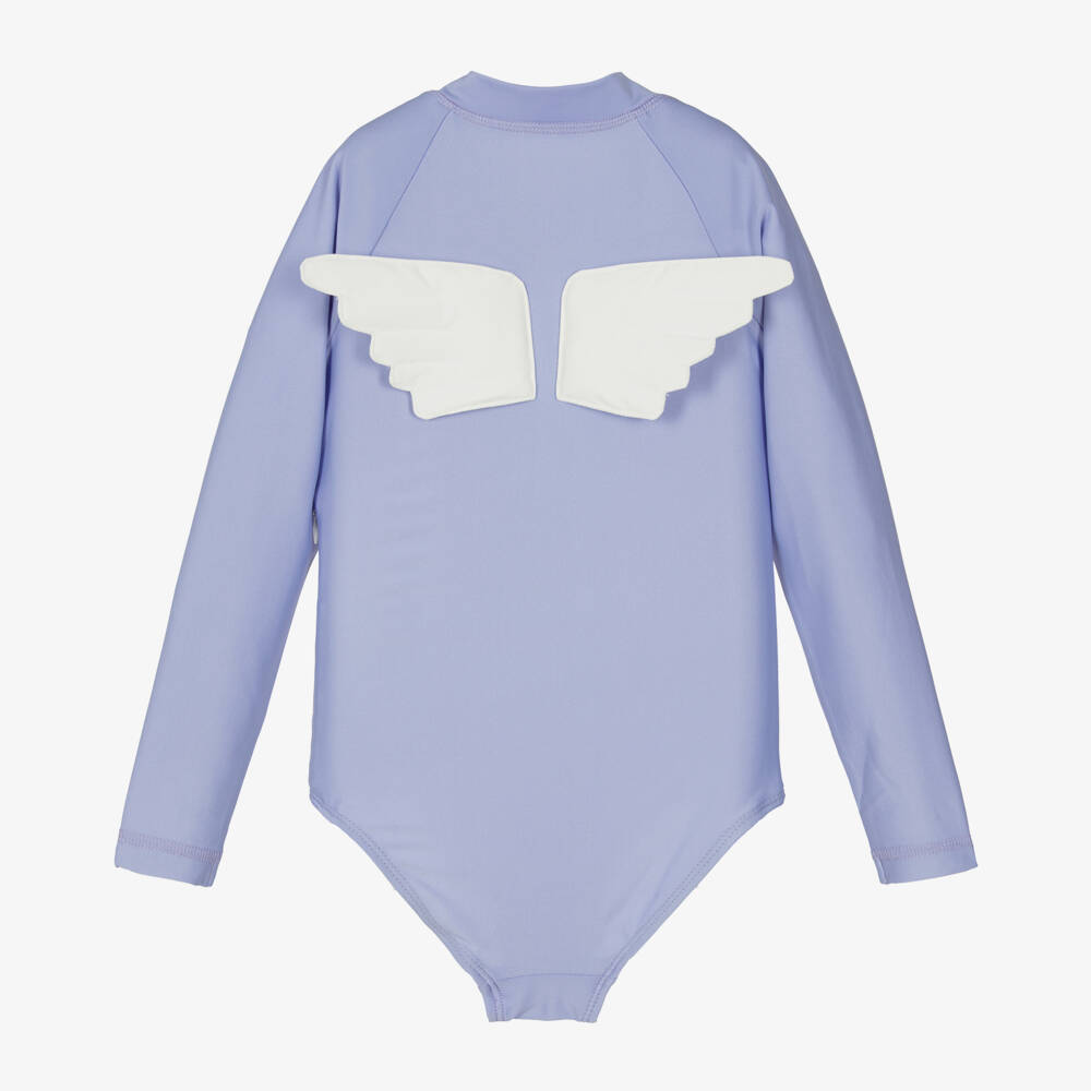 Roarsome-Girls Purple Sparkle The Unicorn Swimsuit (UPF50+) | Childrensalon Outlet