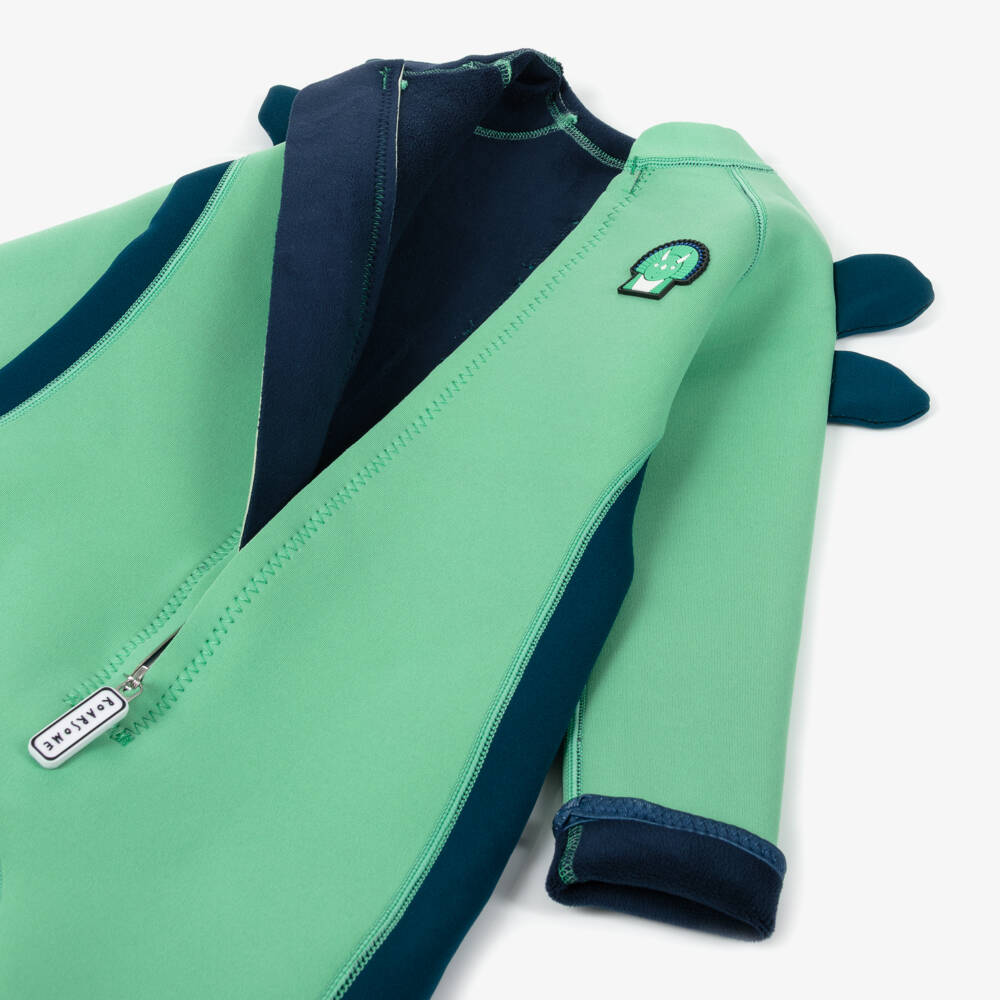 Roarsome-Green Spike The Dinosaur Short Wetsuit | Childrensalon Outlet