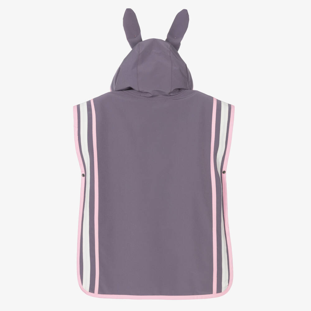 Roarsome-Grey Hop The Bunny Poncho Towel | Childrensalon Outlet