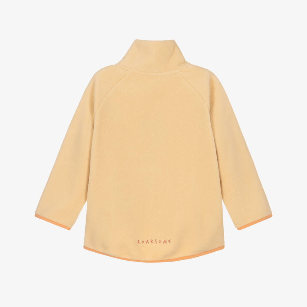 Roarsome-Orange Cub The Lion Fleece Top | Childrensalon Outlet