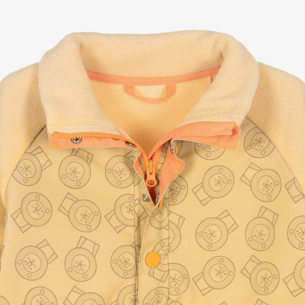 Roarsome-Orange Cub The Lion Fleece Top | Childrensalon Outlet
