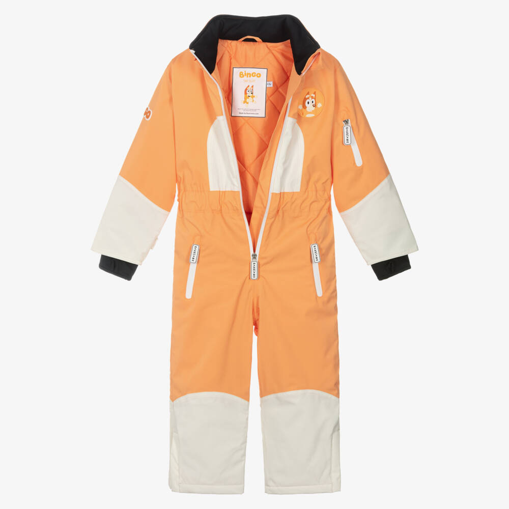 Roarsome-Playful Orange Boys Snowsuit | Childrensalon Outlet