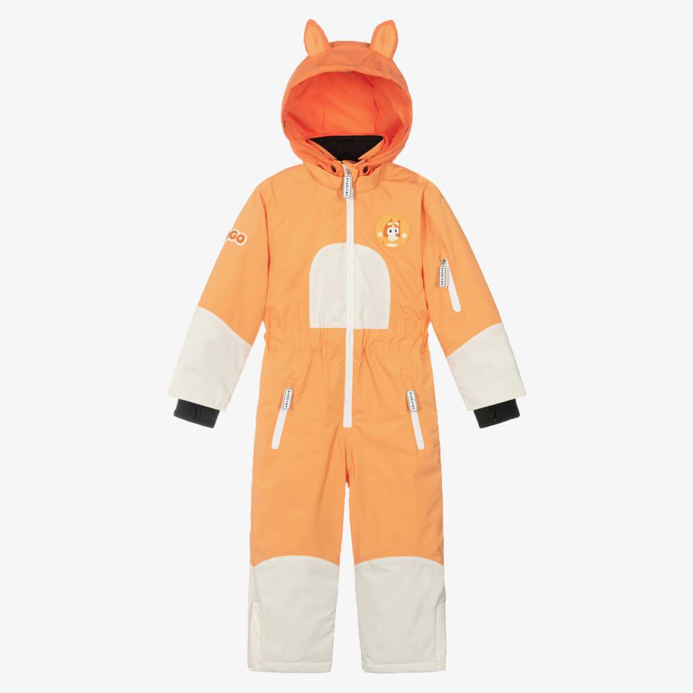 Roarsome-Playful Orange Boys Snowsuit | Childrensalon Outlet