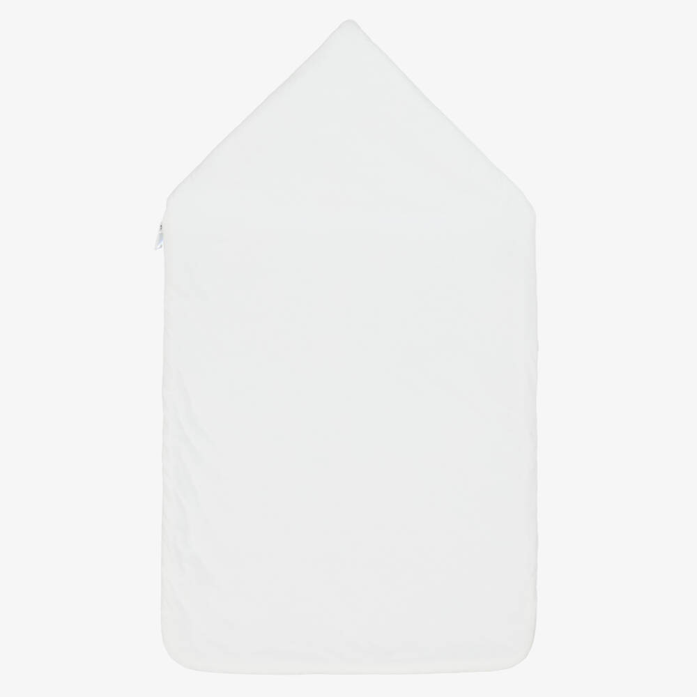 Roberto Cavalli-Baby Boys Blue & White Monogram Logo Nest (74cm) | Childrensalon Outlet