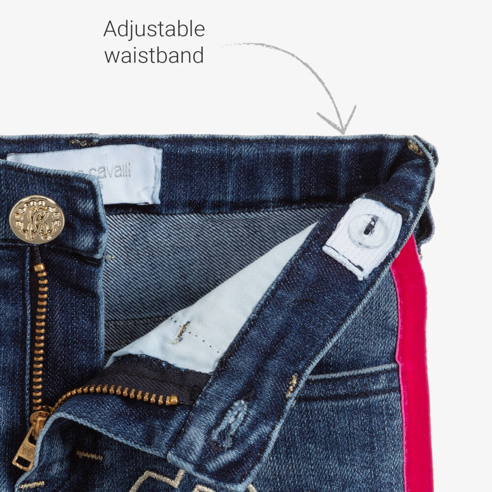 Roberto Cavalli-Baby Girls Denim Jeans | Childrensalon Outlet