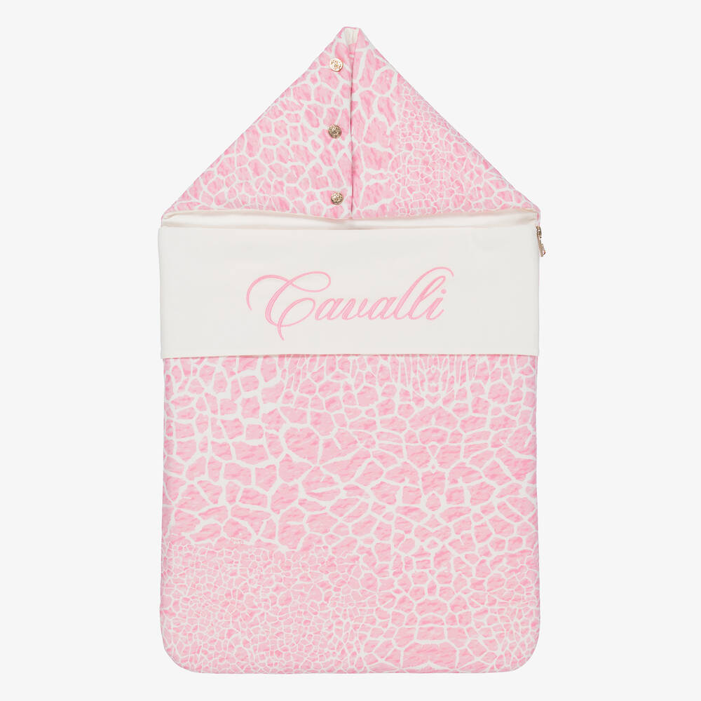 Roberto Cavalli - Розовый конверт для малышек (70см) | Childrensalon