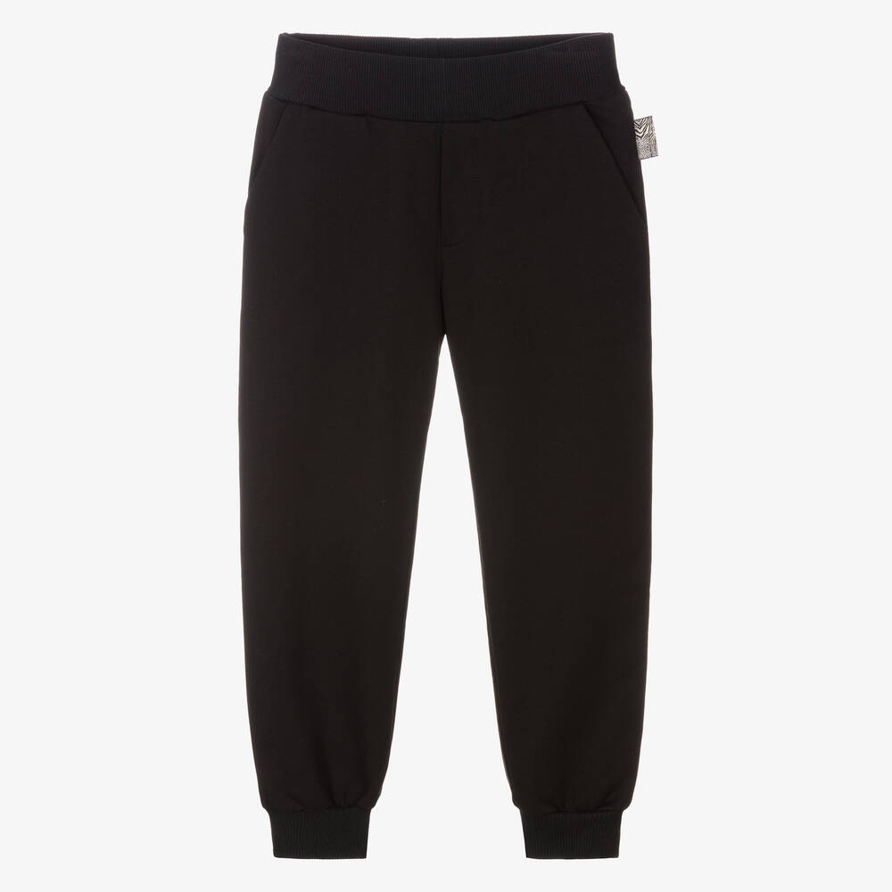 Roberto Cavalli - Schwarze Baumwoll-Jogginghose (J) | Childrensalon