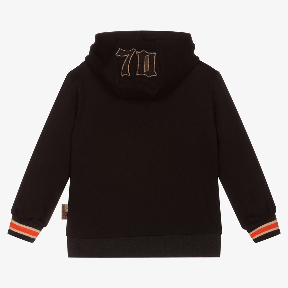 Roberto Cavalli Boys Black Tiger Hoodie Childrensalon Outlet