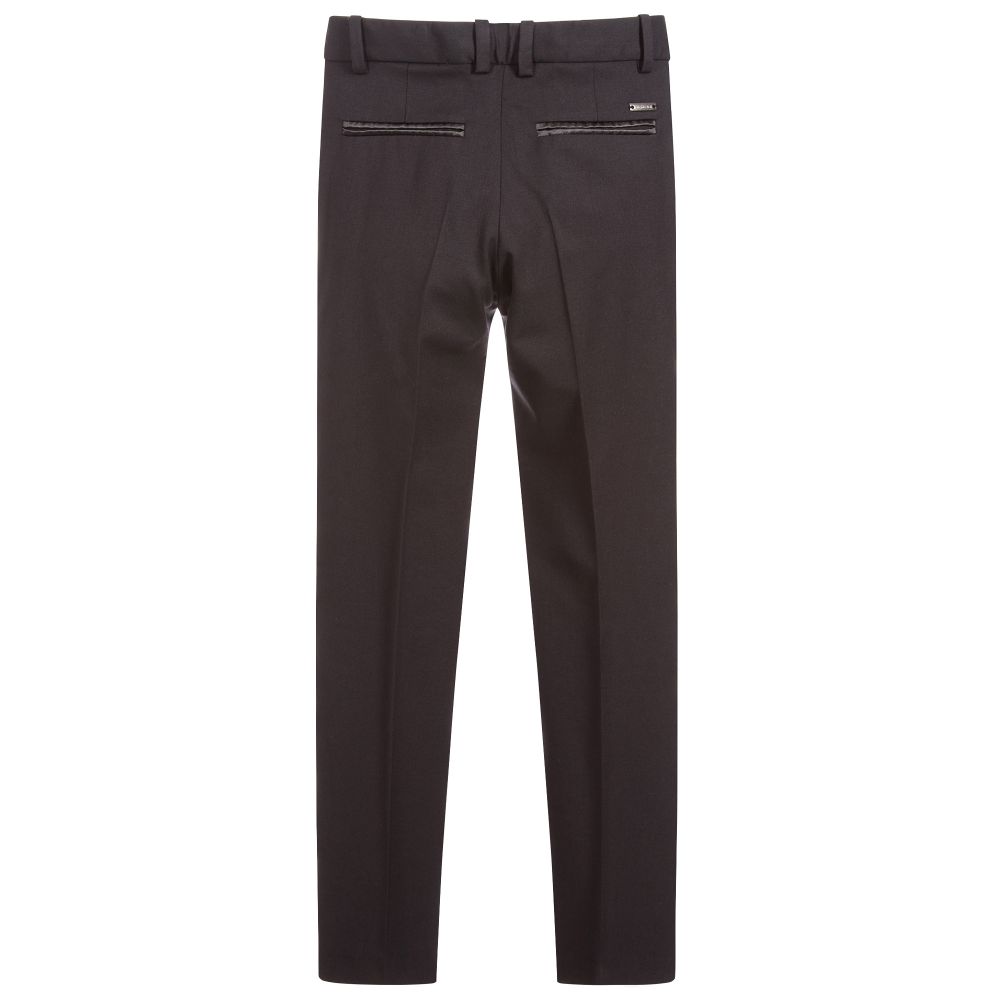 Roberto Cavalli Boys Black Tuxedo Trousers Childrensalon Outlet