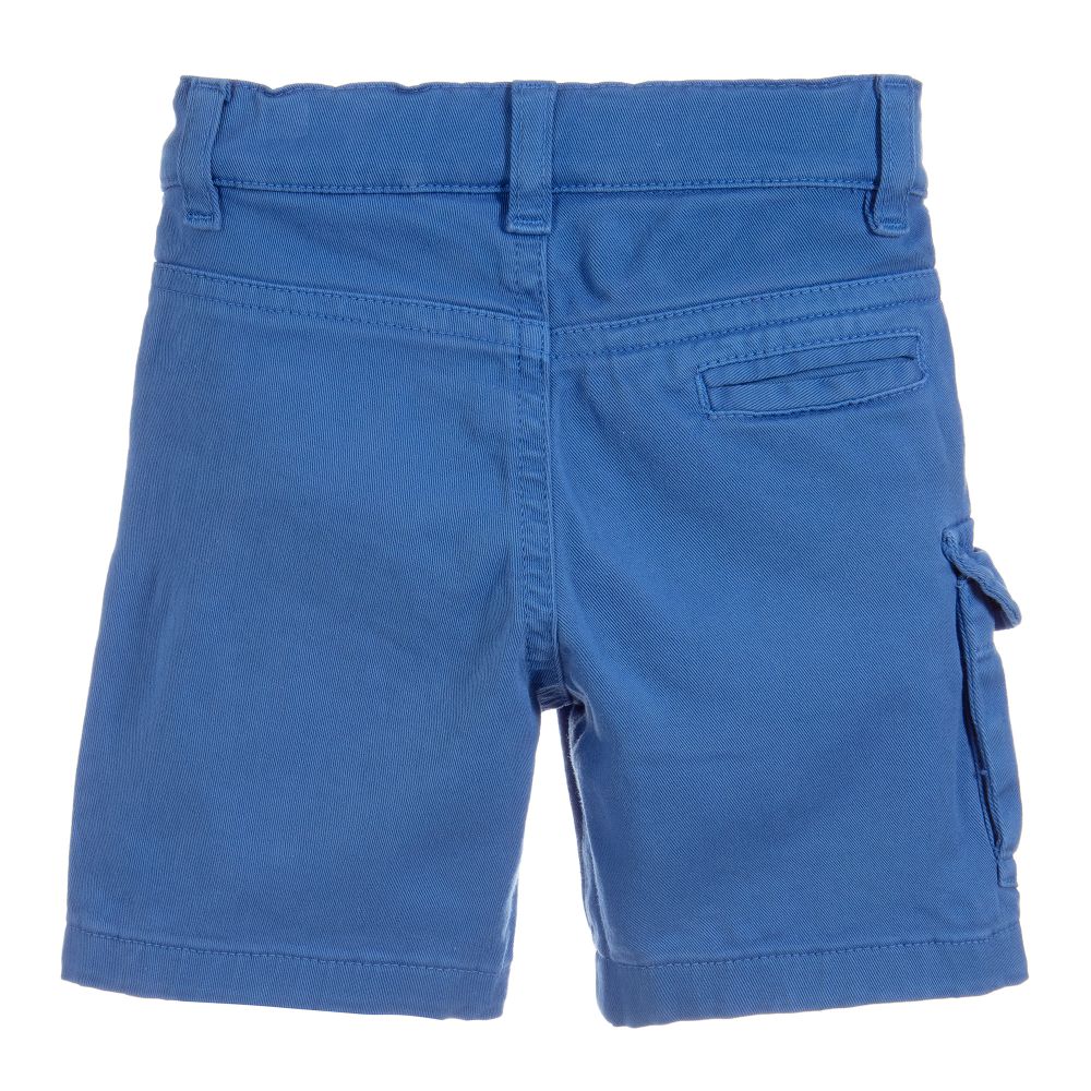 Roberto Cavalli-Boys Blue Cotton Shorts | Childrensalon Outlet