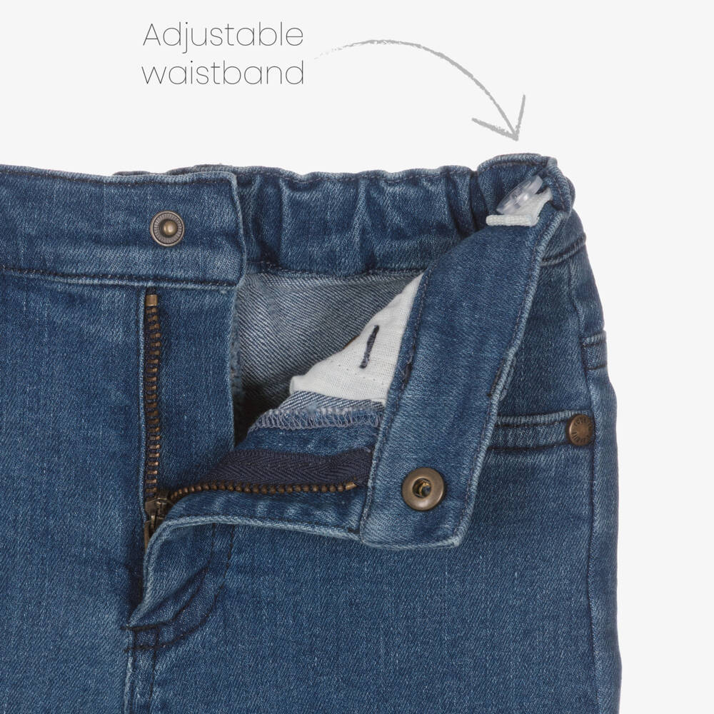 Roberto Cavalli-Boys Blue Denim Bermuda Shorts | Childrensalon Outlet