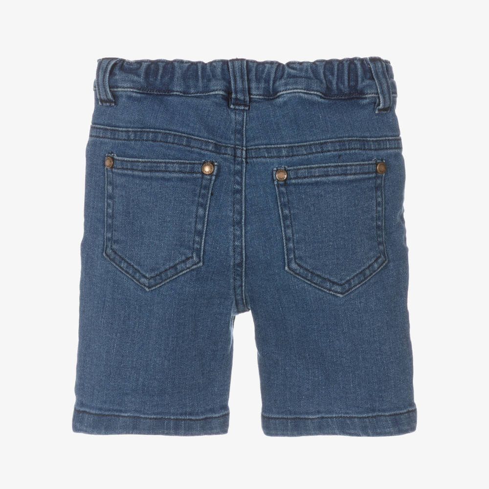 Roberto Cavalli-Boys Blue Denim Bermuda Shorts | Childrensalon Outlet