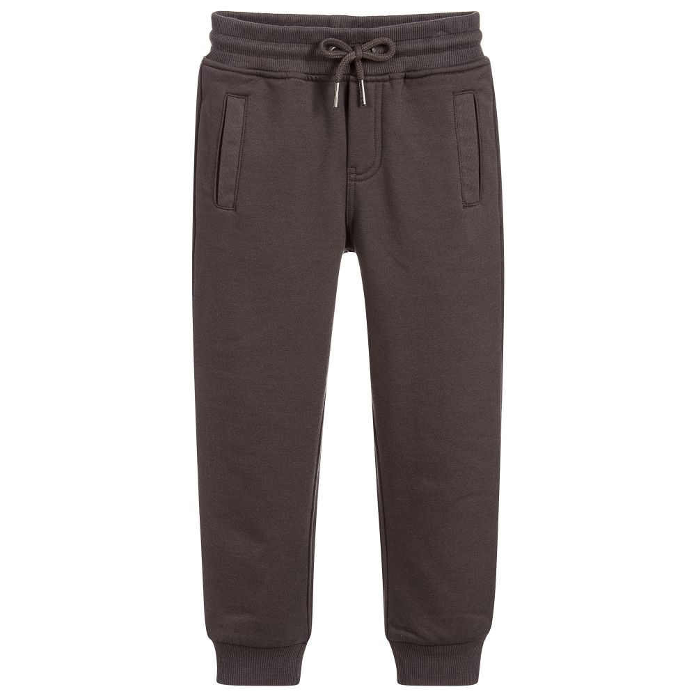 Roberto Cavalli Boys Dark Grey Jersey Joggers Childrensalon Outlet