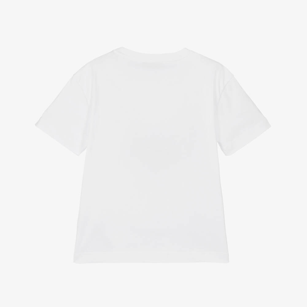 Roberto Cavalli-Boys Ivory Logo Cotton Tee | Childrensalon Outlet
