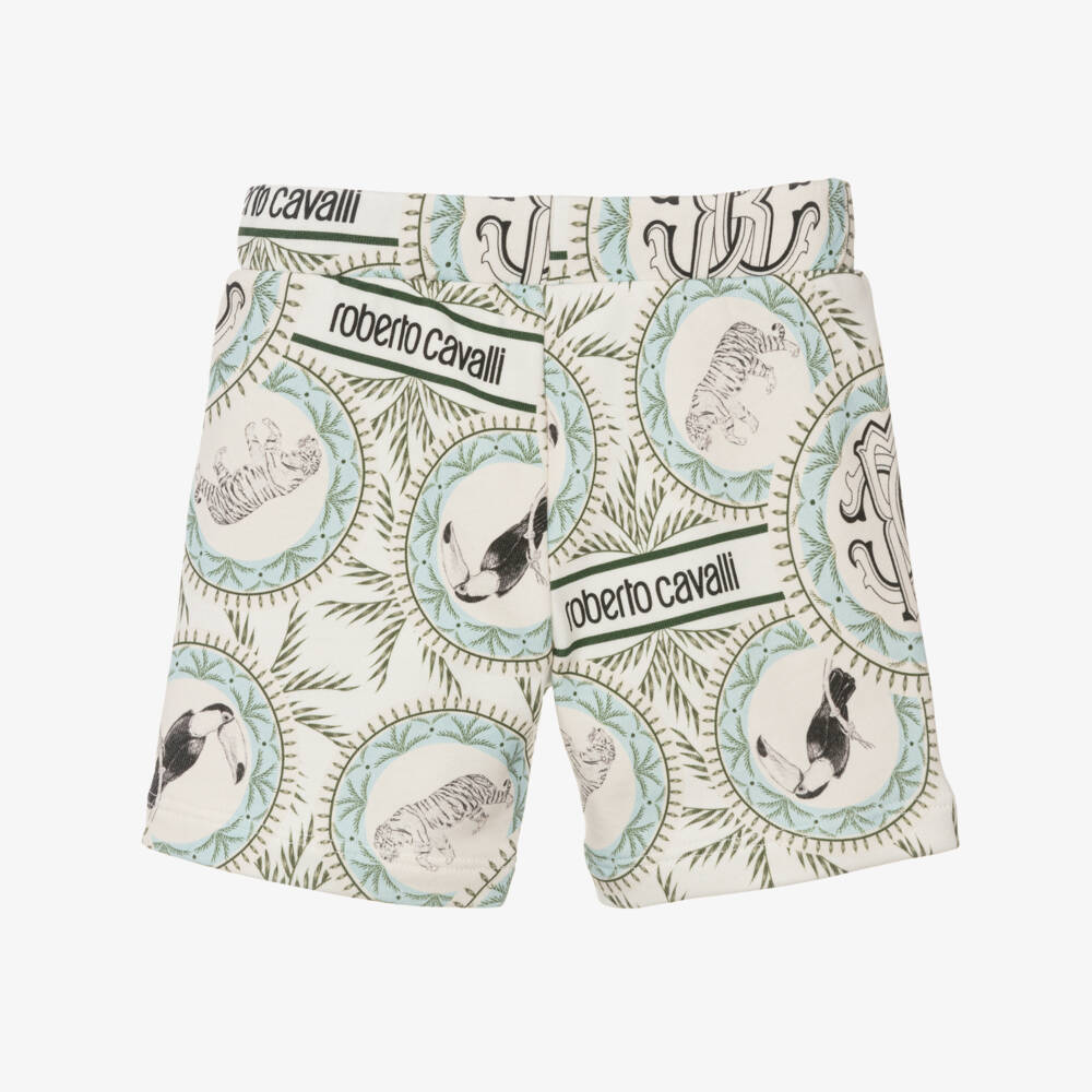 Roberto Cavalli-Boys Jungle Adventure Ivory Shorts | Childrensalon Outlet
