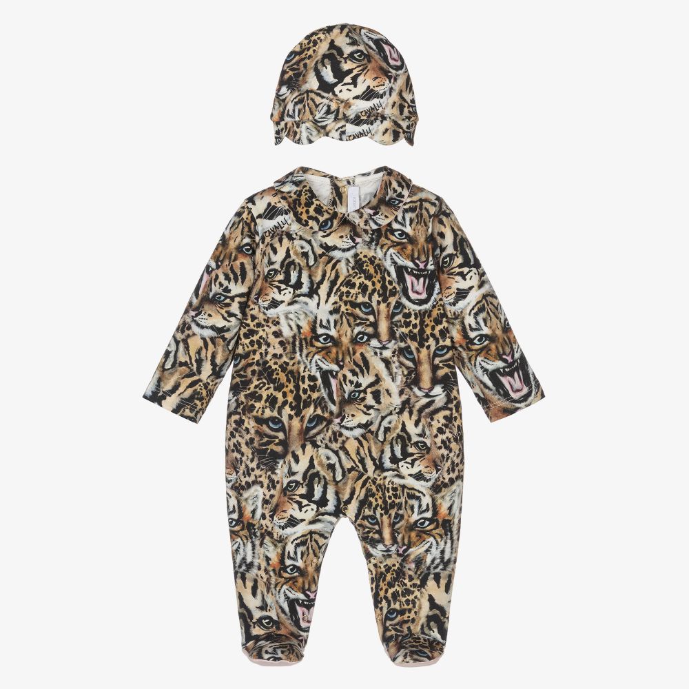 Roberto Cavalli - Girls Cotton Babygrow Set | Childrensalon