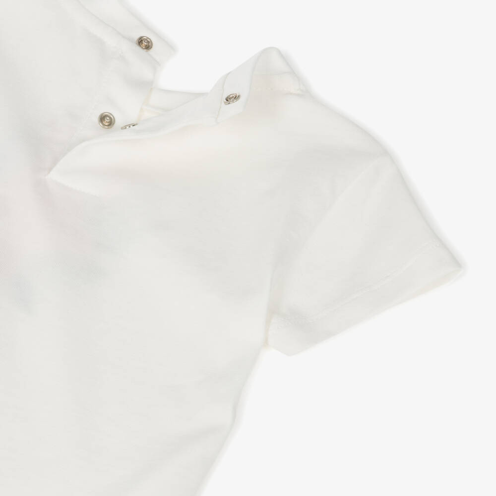 Roberto Cavalli-Girls Floral Embroidered Cotton Tee | Childrensalon Outlet