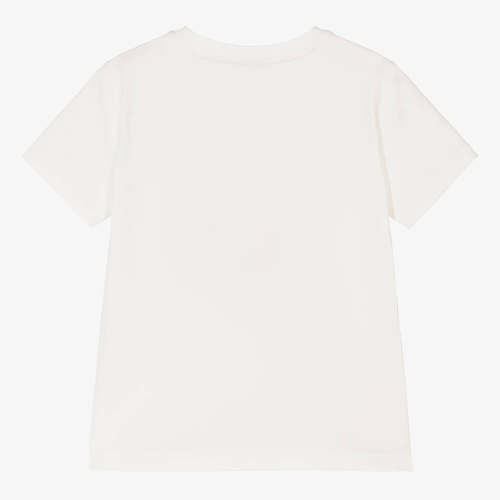 Roberto Cavalli-Кремовая футболка с жирафом для девочек | Childrensalon Outlet